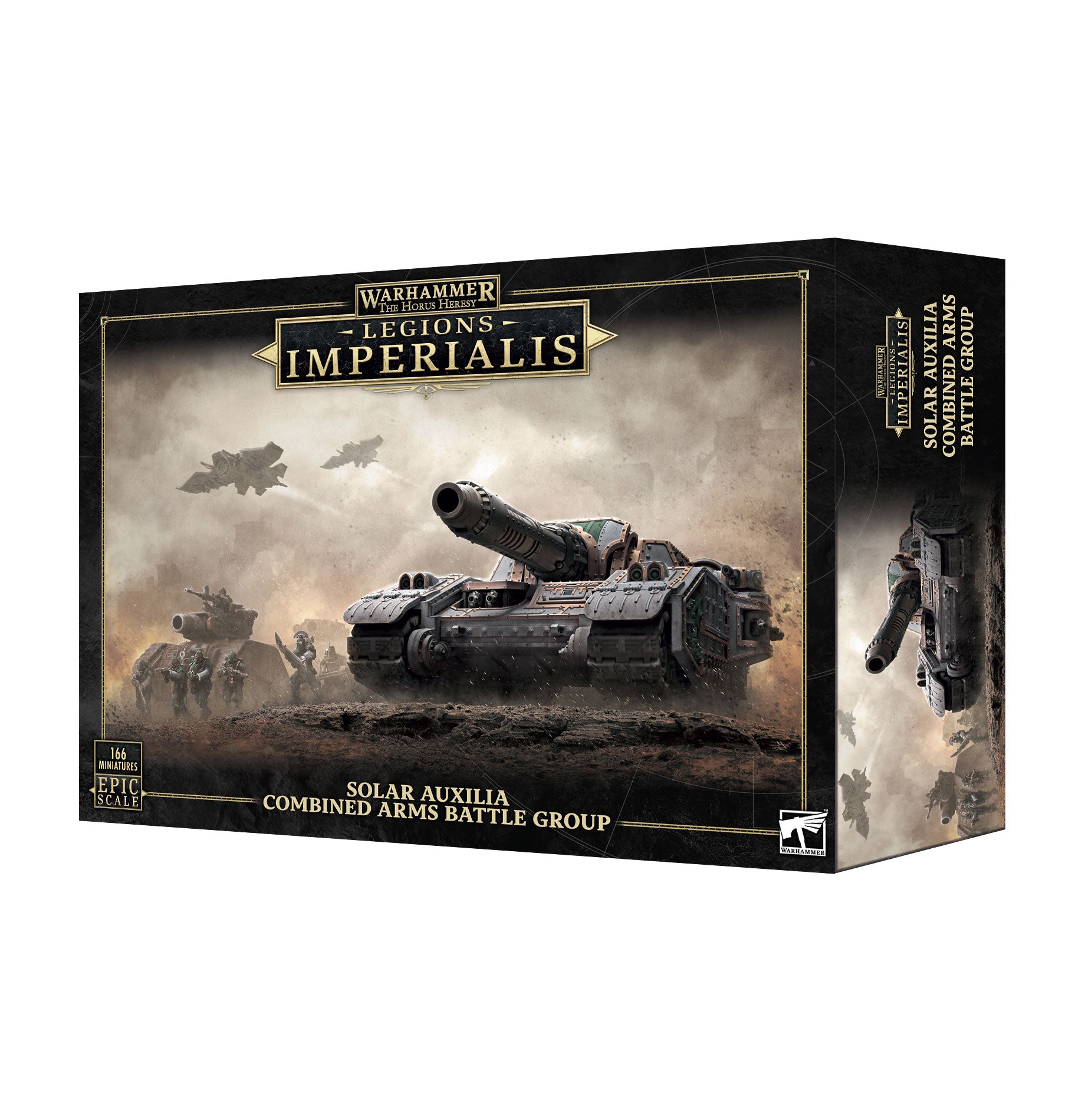 Warhammer Legions Imperialis Solar Auxilia Combined Arms Battle Group box on a white background