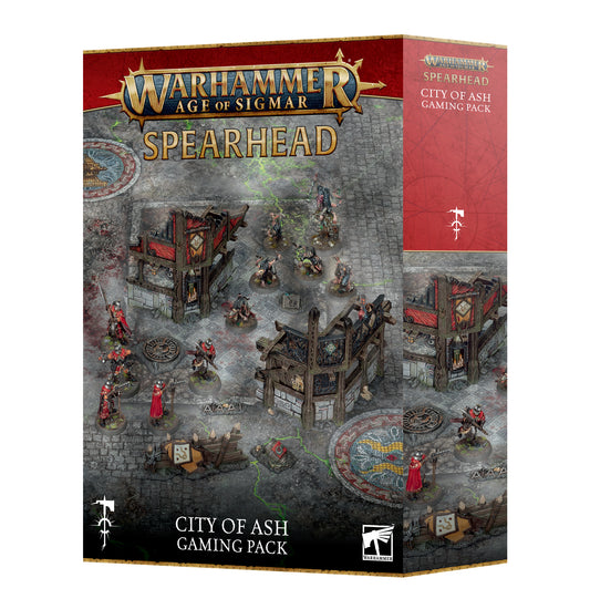 Warhammer Age of Sigmar Spearhead City of Ash Gaming Pack box on a white background