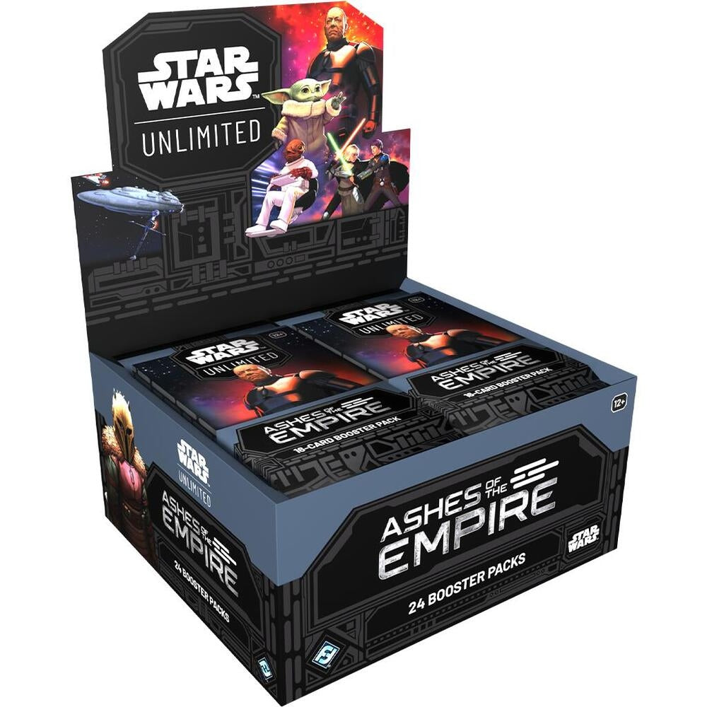 Booster box of the Ashes of the Empire set on a white background