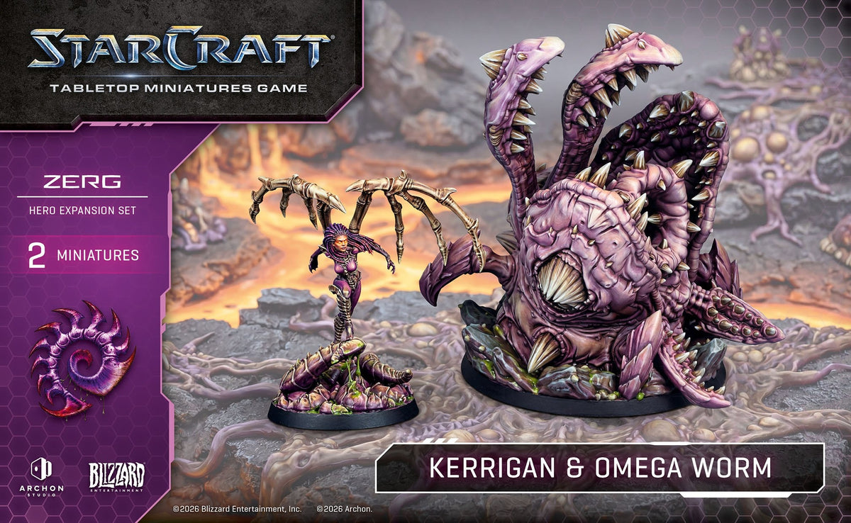 StarCraft Tabletop Miniatures Game: Kerrigan & Omega Worm Expansion Set