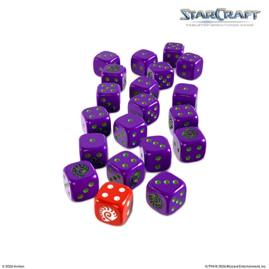 StarCraft Tabletop Miniatures Game: Zerg Custom Dice Set