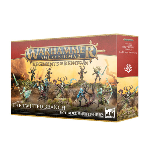 Warhammer Age of Sigmar game box featuring miniatures on a white background