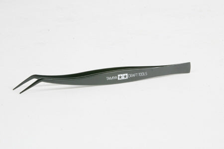 Tweezers with 'Tamiya Craft Tools' branding on a white background