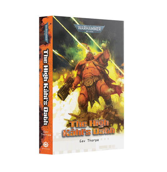 Book titled 'The High Kähl's Oath' by Gav Thorpe with a warrior illustration on the cover.