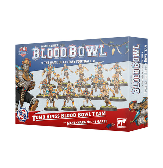 Warhammer Blood Bowl Tomb Kings Blood Bowl Team packaging on a white background