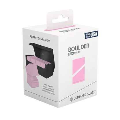 Ultimate Guard: Boulder Solid 100+ Deck Box - Candy Pink