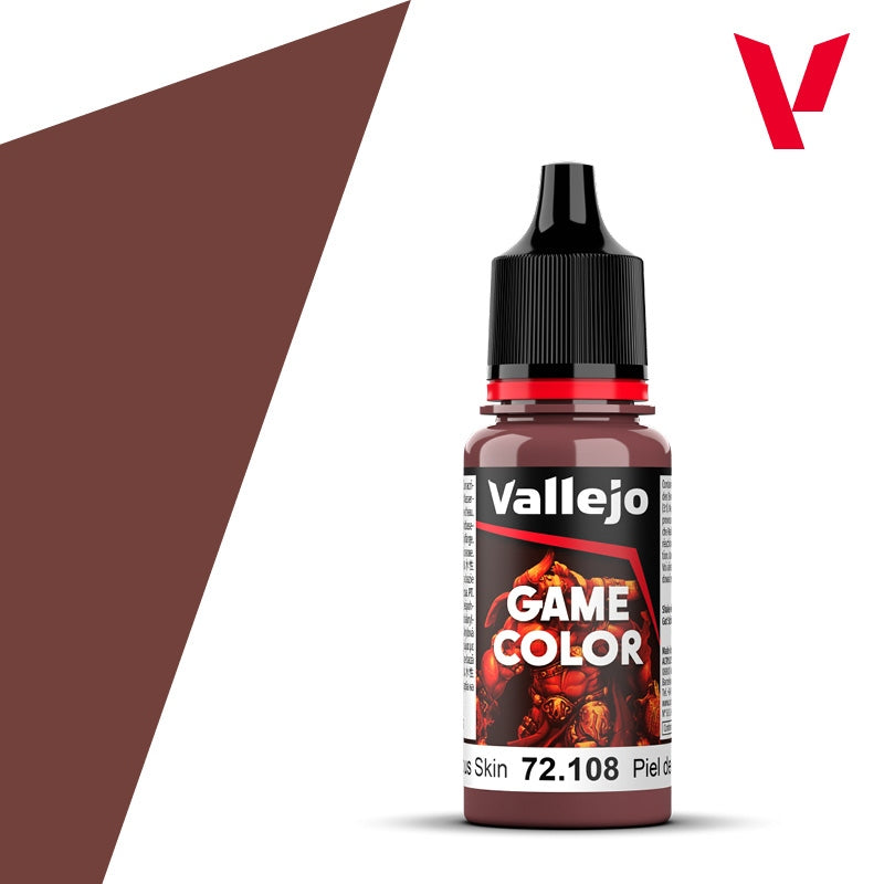 Vallejo Game Color paint bottle with a brown background