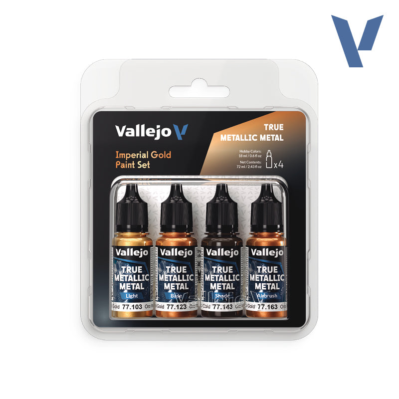 Vallejo Imperial Gold True Metallic Paint Set