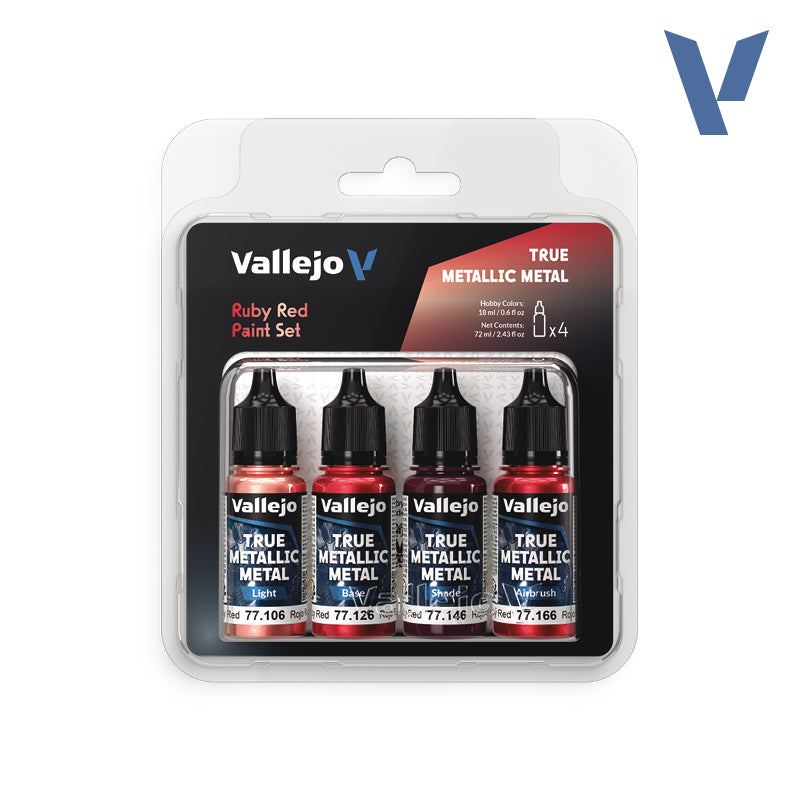 Vallejo Ruby Ted True Metallic Paint Set