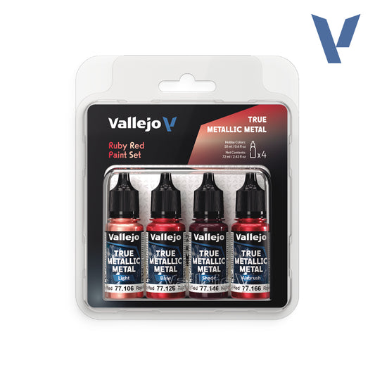Vallejo Ruby Ted True Metallic Paint Set