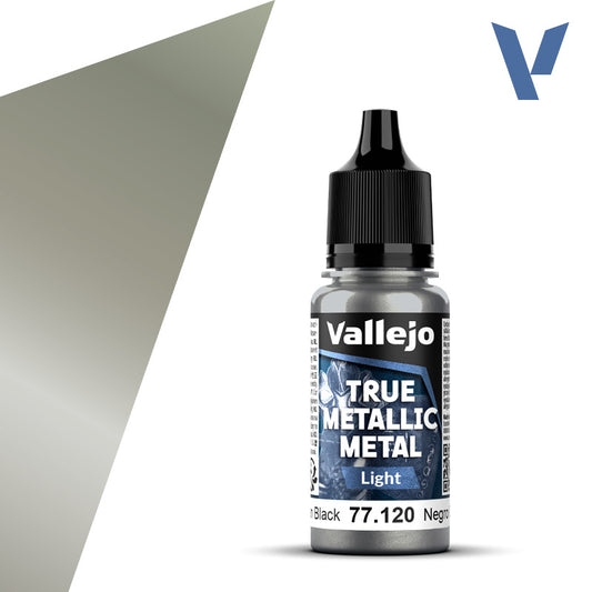 Vallejo Obsidian Black Light True Metallic Paint