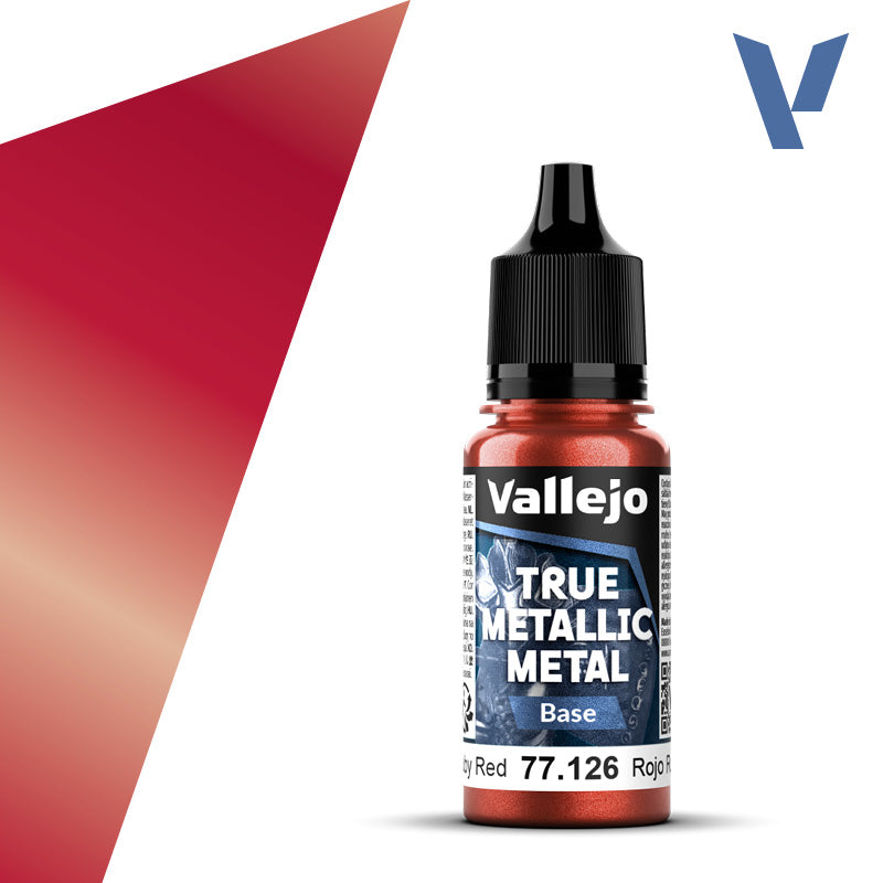 Vallejo Ruby Red Base True Metallic Paint