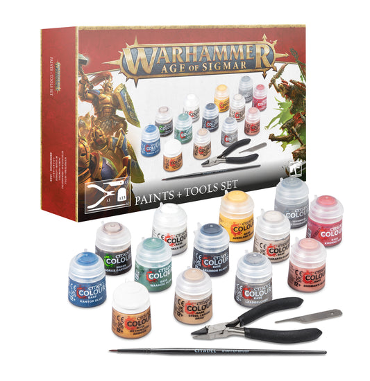 Warhammer Age of Sigmar Paint + Tools Set (4th Edition)