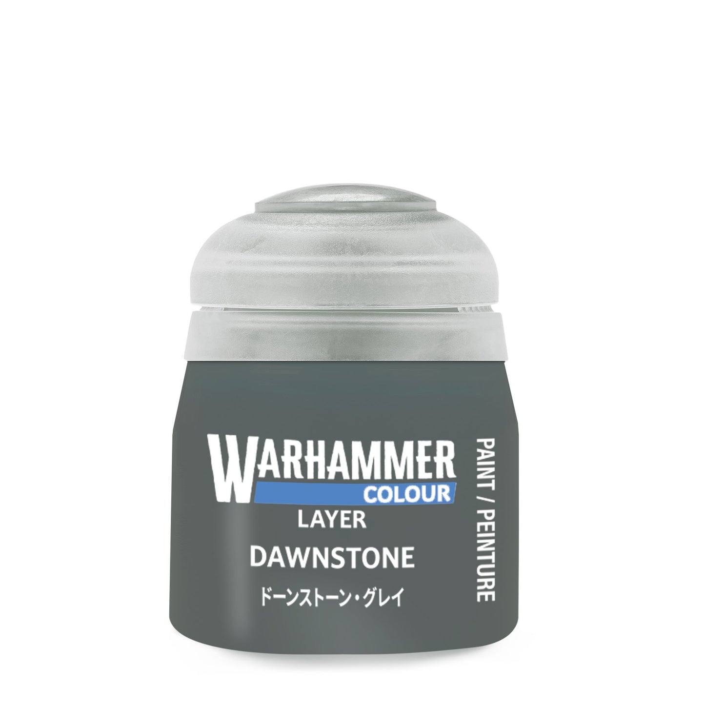 Warhammer Colour Layer paint pot labeled 'Dawnstone' on a white background
