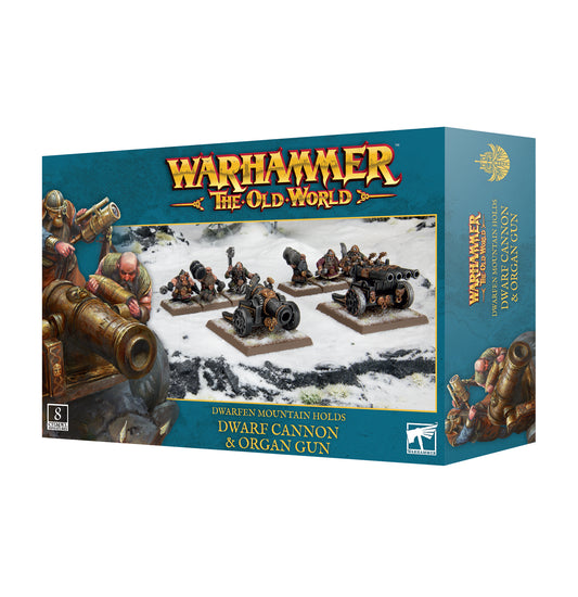 Dwarfen Mountain Holds: Dwarf Cannon & Organ Gun | Warhammer the Old World
