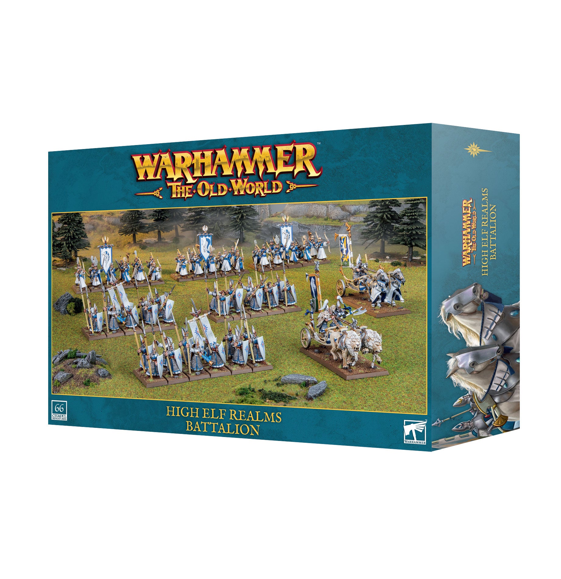 Warhammer The Old World: High Elf Realms - Battalion box art.