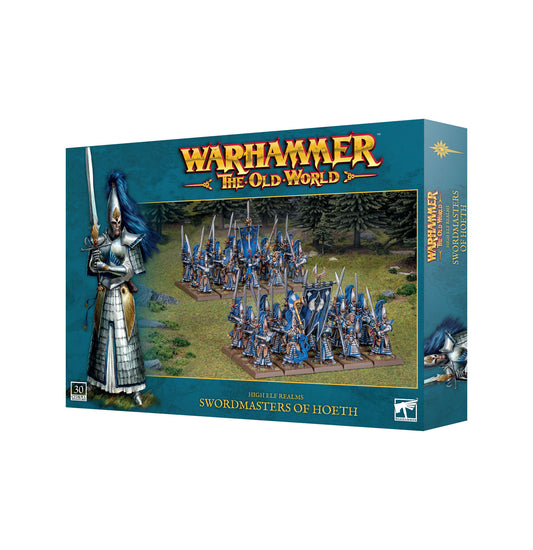 Warhammer the Old World: High Elf Realms - Swordmasters of Hoeth box cover art.