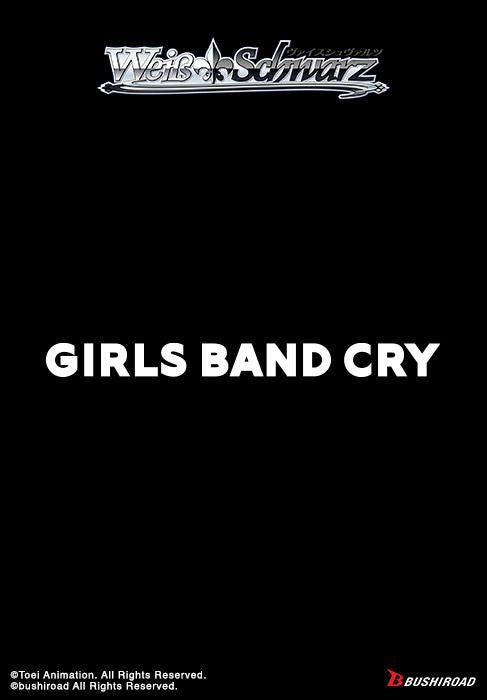 Black background with 'Girls Band Cry' text and Weis & Schwarz logo.