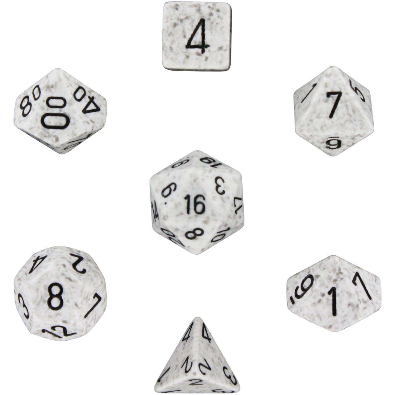 Chessex Dice: 7 Die Set - Speckled - Arctic Camo (CHX 25311) - Gamescape