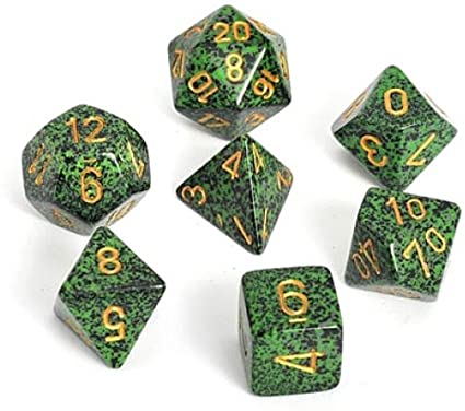 Chessex Dice: 7 Die Set - Speckled - Golden Recon (CHX 25335) - Gamescape