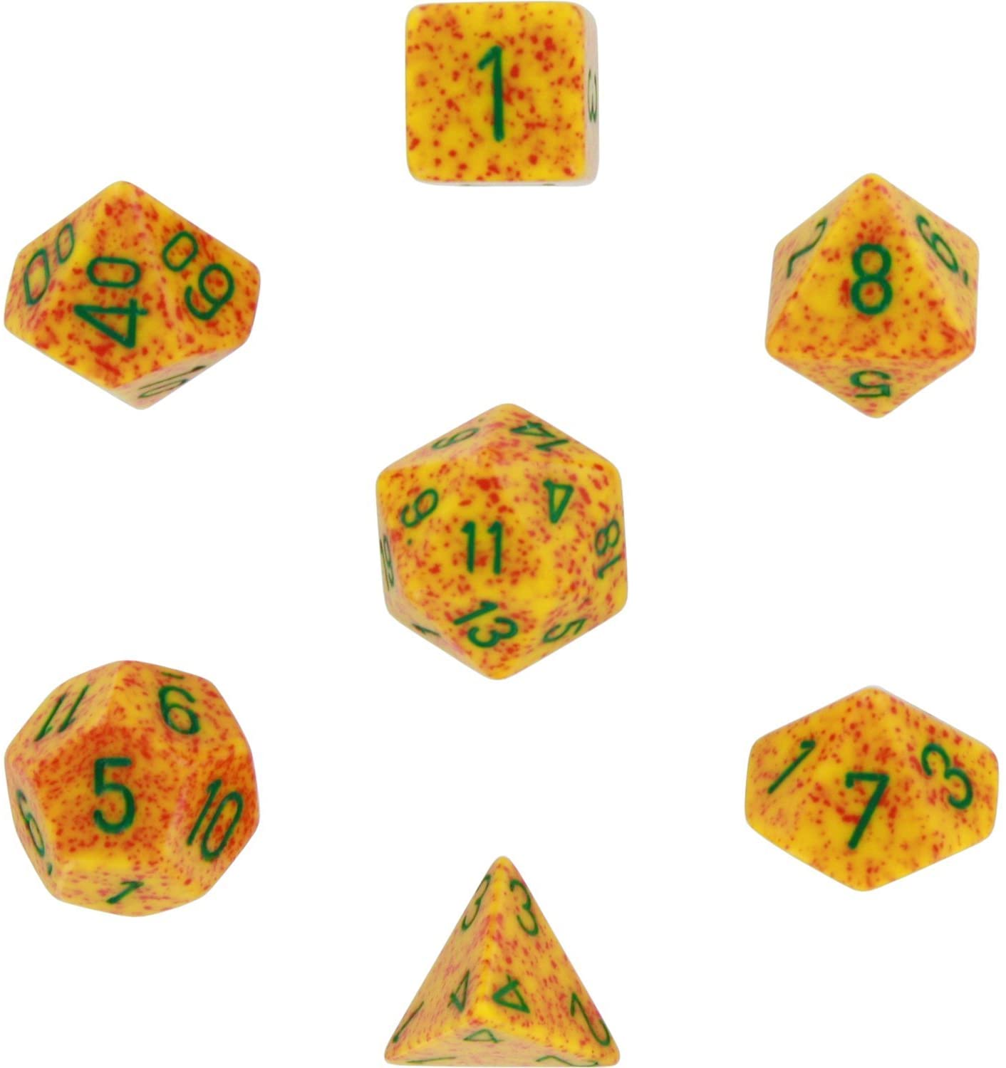 Chessex Dice: 7 Die Set - Speckled - Lotus (CHX 25312) - Gamescape