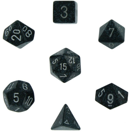 Chessex Dice: 7 Die Set - Speckled - Ninja (CHX 25318) - Gamescape