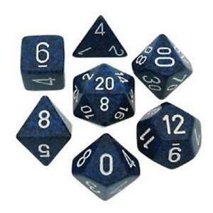 Chessex Dice: 7 Die Set - Speckled - Stealth (CHX 25346) - Gamescape