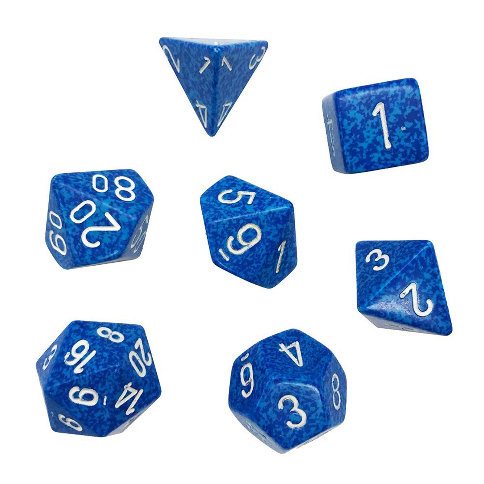 Chessex Dice: 7 Die Set - Speckled - Water (CHX 25306) - Gamescape