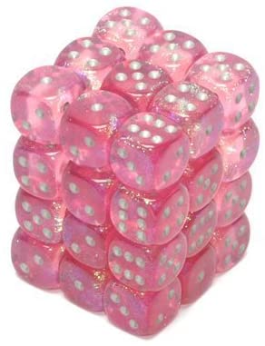 Chessex Dice: D6 Block 12mm - Borealis - Purple with White (CHX 27807) - Gamescape