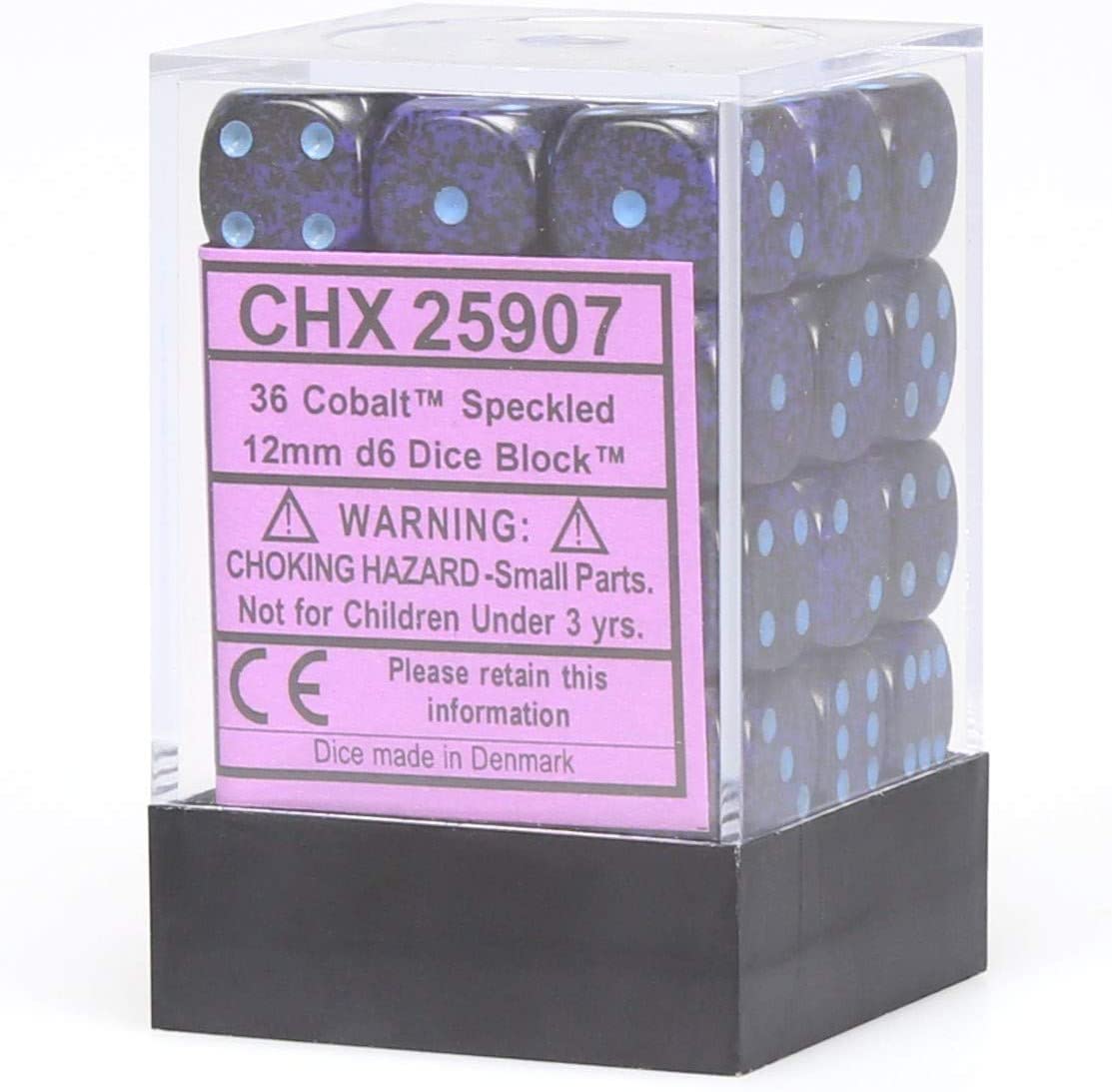 Chessex Dice: D6 Block 12mm - Speckled - Cobalt (CHX 25907) - Gamescape