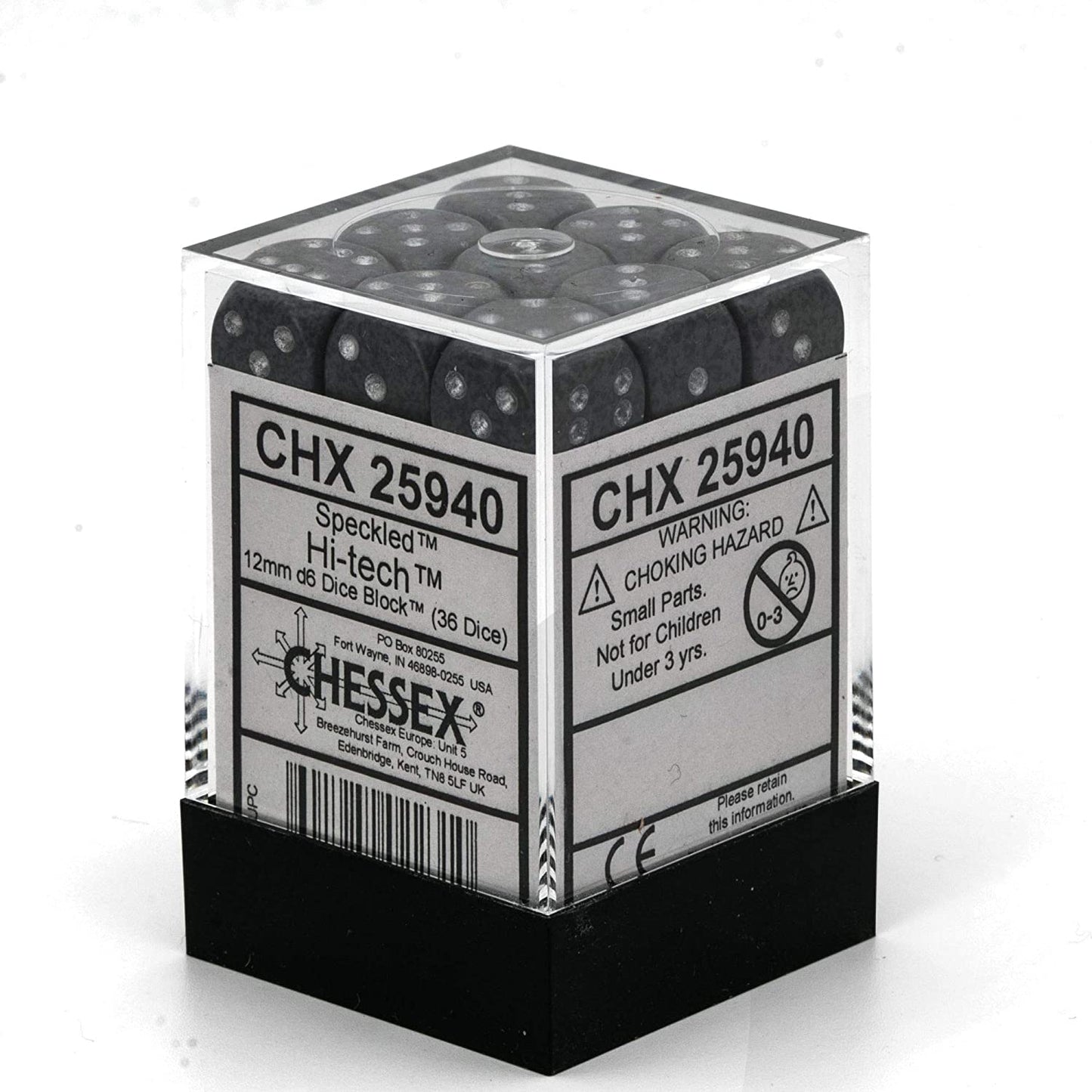 Chessex Dice: D6 Block 12mm - Speckled - Hi-Tech (CHX 25940) - Gamescape