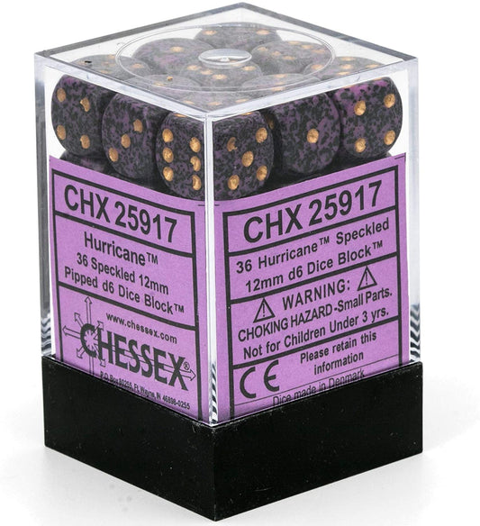 Chessex Dice: D6 Block 12mm - Speckled - Hurricane (CHX 25917) - Gamescape