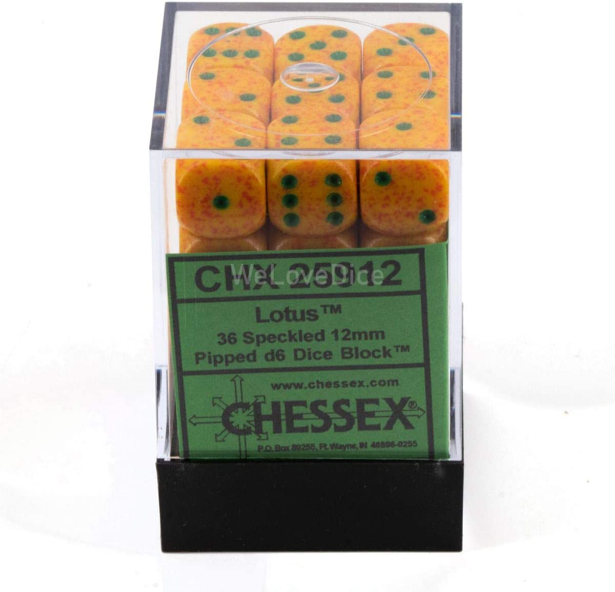 Chessex Dice: D6 Block 12mm - Speckled - Lotus (CHX 25912) - Gamescape