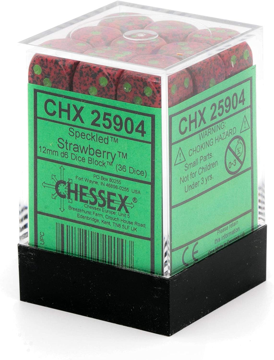 Chessex Dice: D6 Block 12mm - Speckled - Strawberry (CHX 25904) - Gamescape