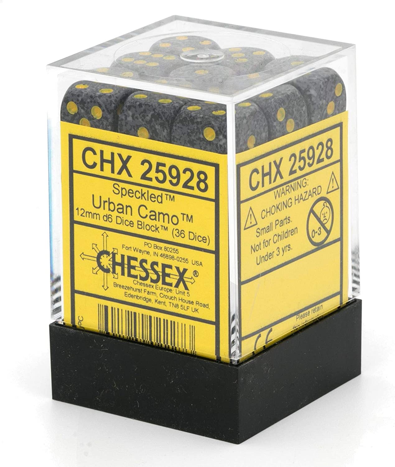 Chessex Dice: D6 Block 12mm - Speckled - Urban Camo (CHX 25928) - Gamescape