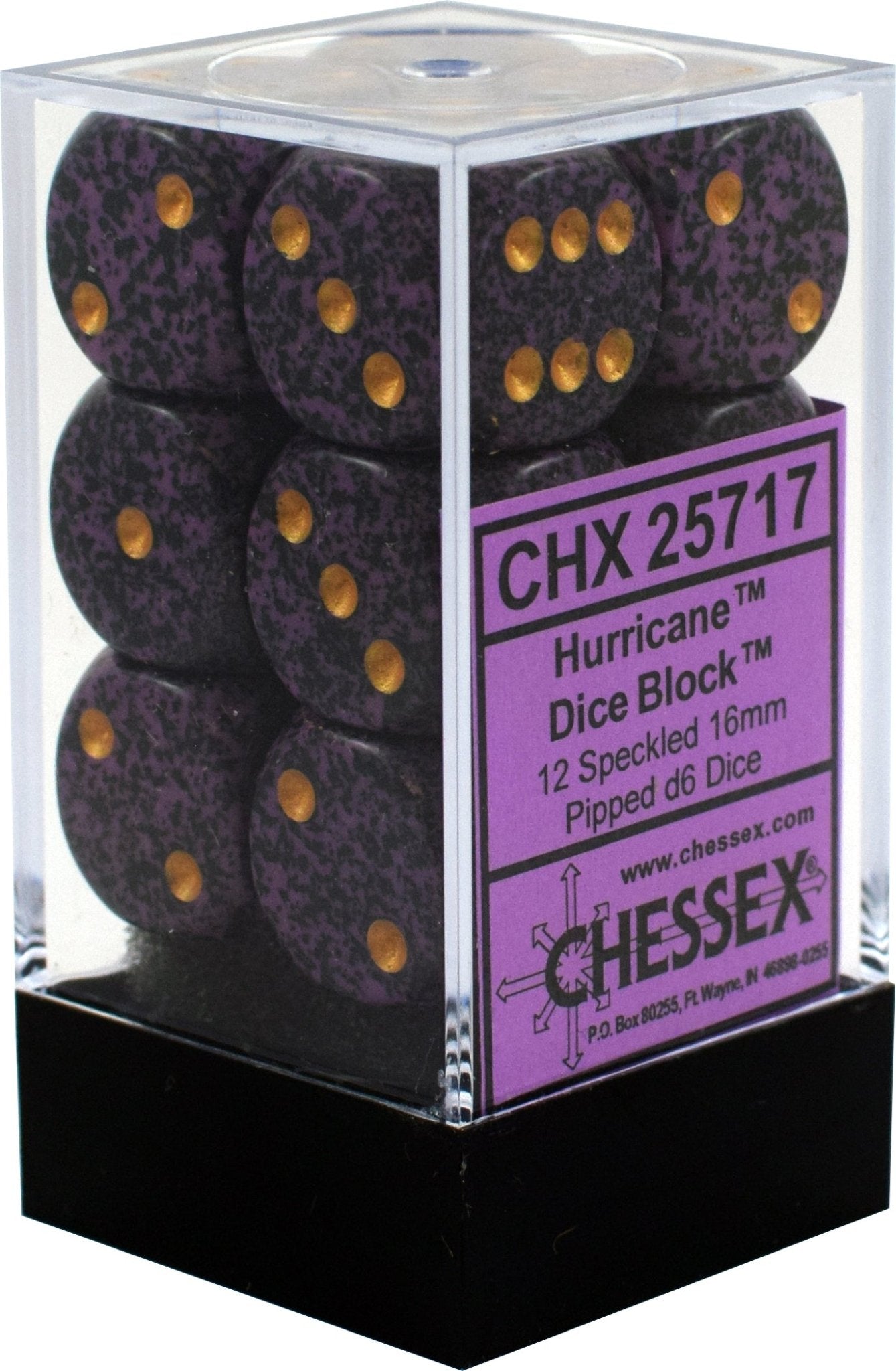 Chessex Dice: D6 Block 16mm - Speckled - Hurricane (CHX 25717) - Gamescape