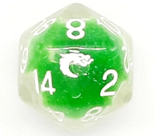 D20 Liquid Infused - Metallic Green - Gamescape