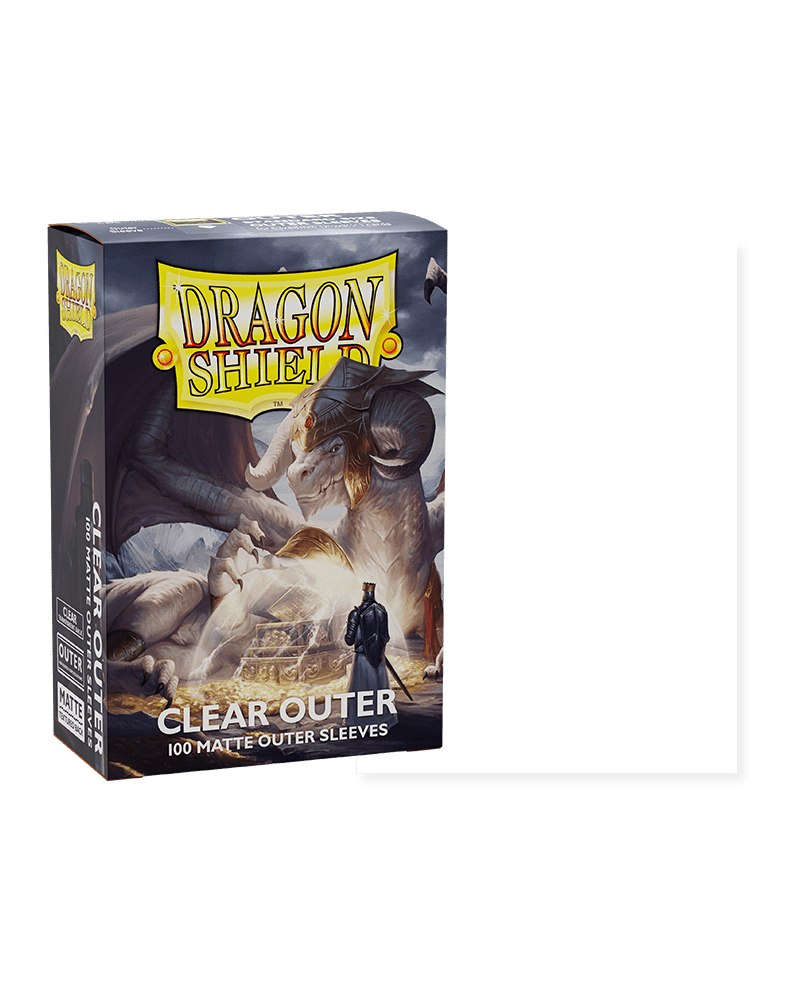 Dragon Shield 100 Count Matte Clear Outer Sleeves - Gamescape