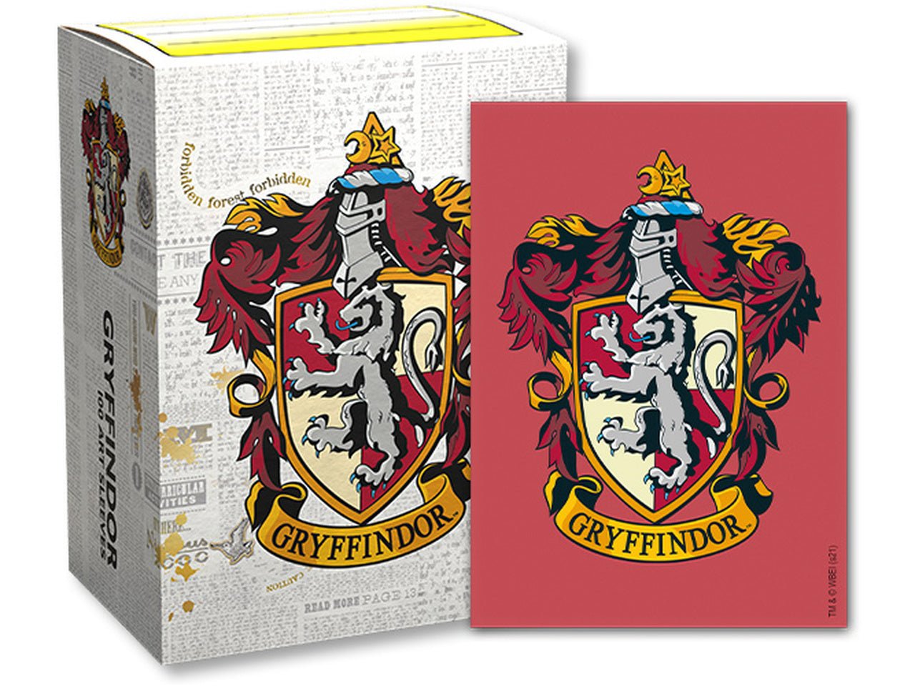Dragon Shield 100 Count Sleeves Brushed Art Harry Potter Gryffindor - Gamescape