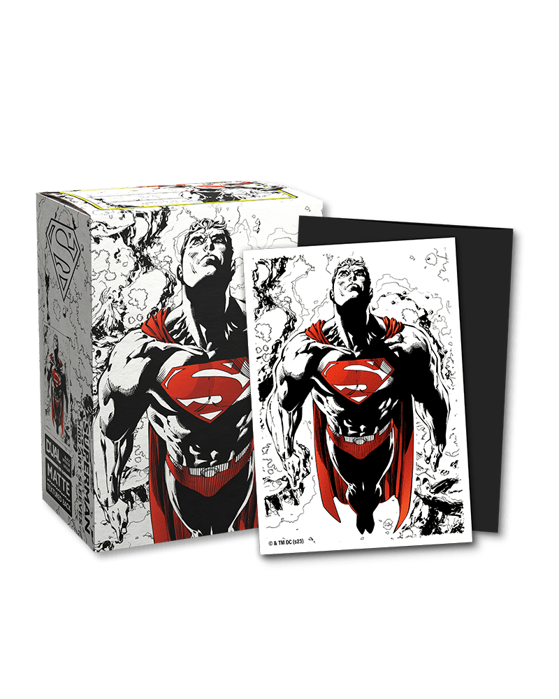 Dragon Shield 100 Count Sleeves Matte Dual Art Superman (Red/White) - Gamescape