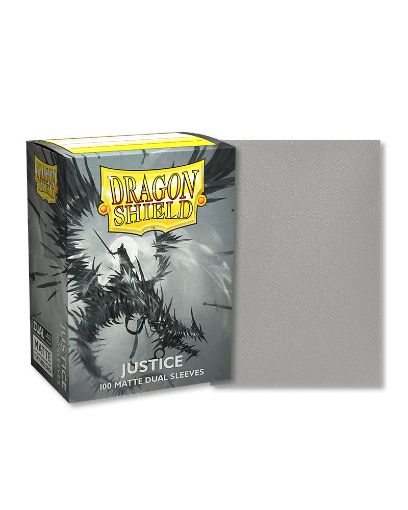 Dragon Shield 100 Count Sleeves Standard Dual Matte Justice - Gamescape