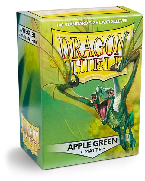 Dragon Shield 100 Count Sleeves Standard Matte Apple Green - Gamescape