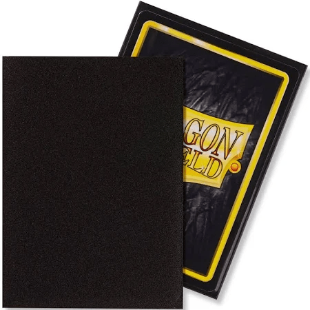 Dragon Shield 100 Count Sleeves Standard Matte Black - Gamescape