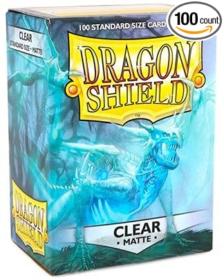 Dragon Shield 100 Count Sleeves Standard Matte Clear - Gamescape