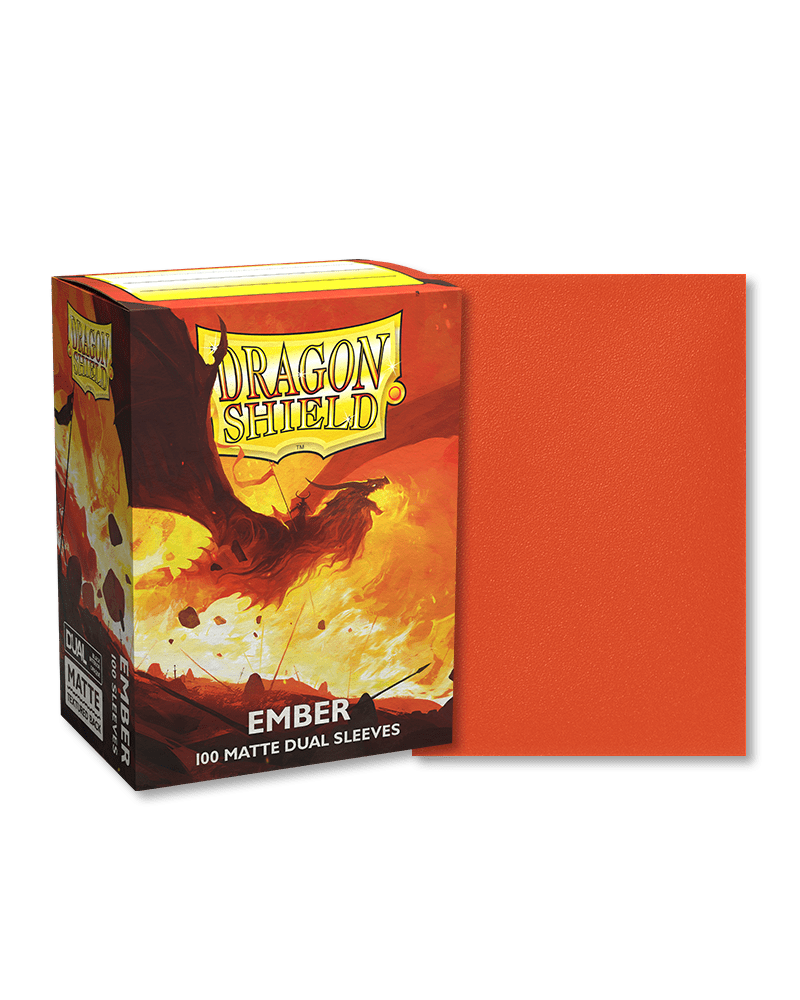 Dragon Shield 100 Count Sleeves Standard Matte Dual Ember - Gamescape