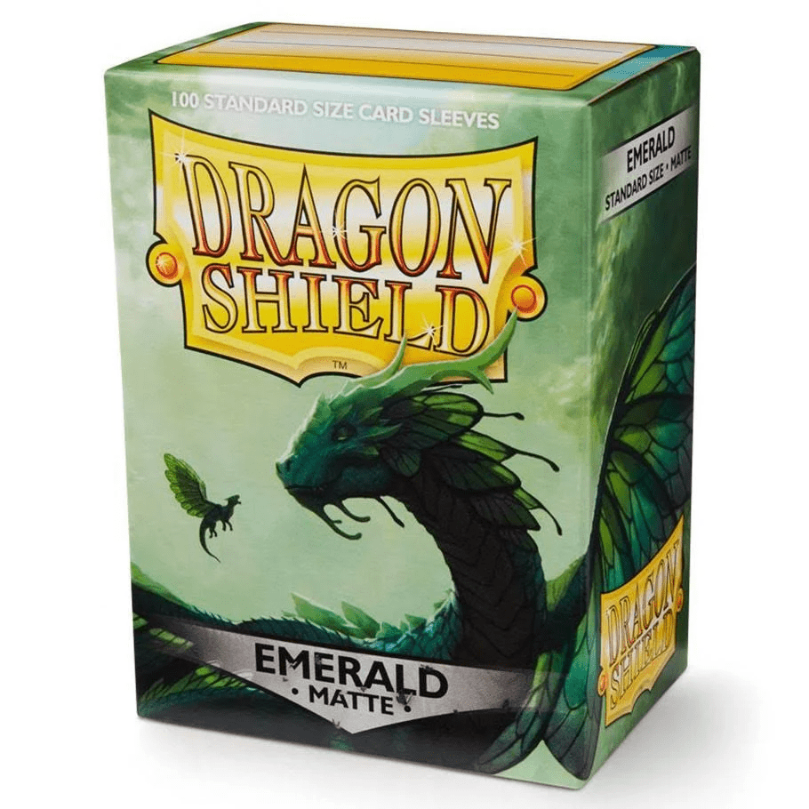 Dragon Shield 100 Count Sleeves Standard Matte Emerald - Gamescape