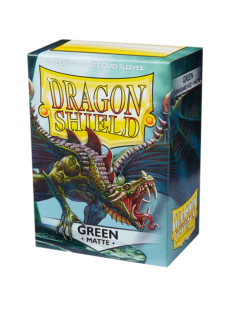 Dragon Shield 100 Count Sleeves Standard Matte Green - Gamescape