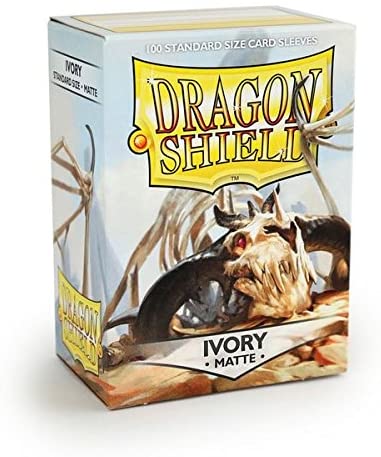 Dragon Shield 100 Count Sleeves Standard Matte Ivory - Gamescape