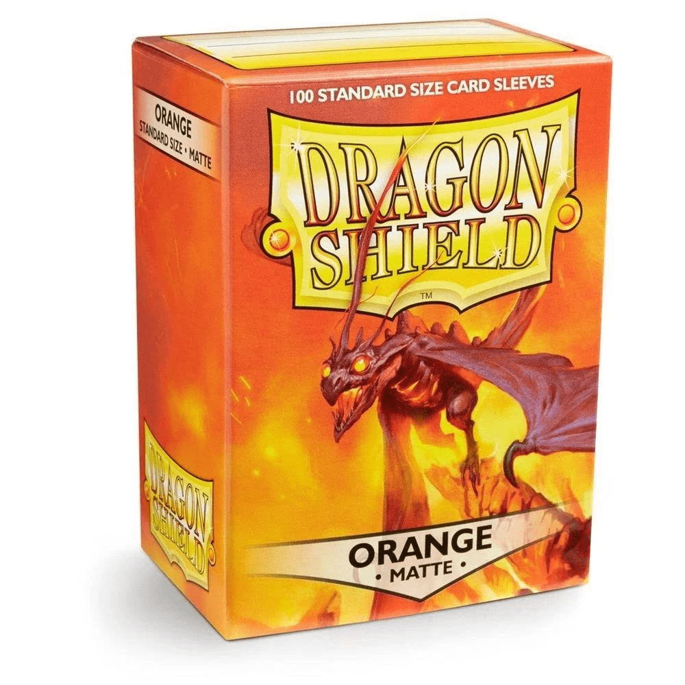 Dragon Shield 100 Count Sleeves Standard Matte Orange - Gamescape