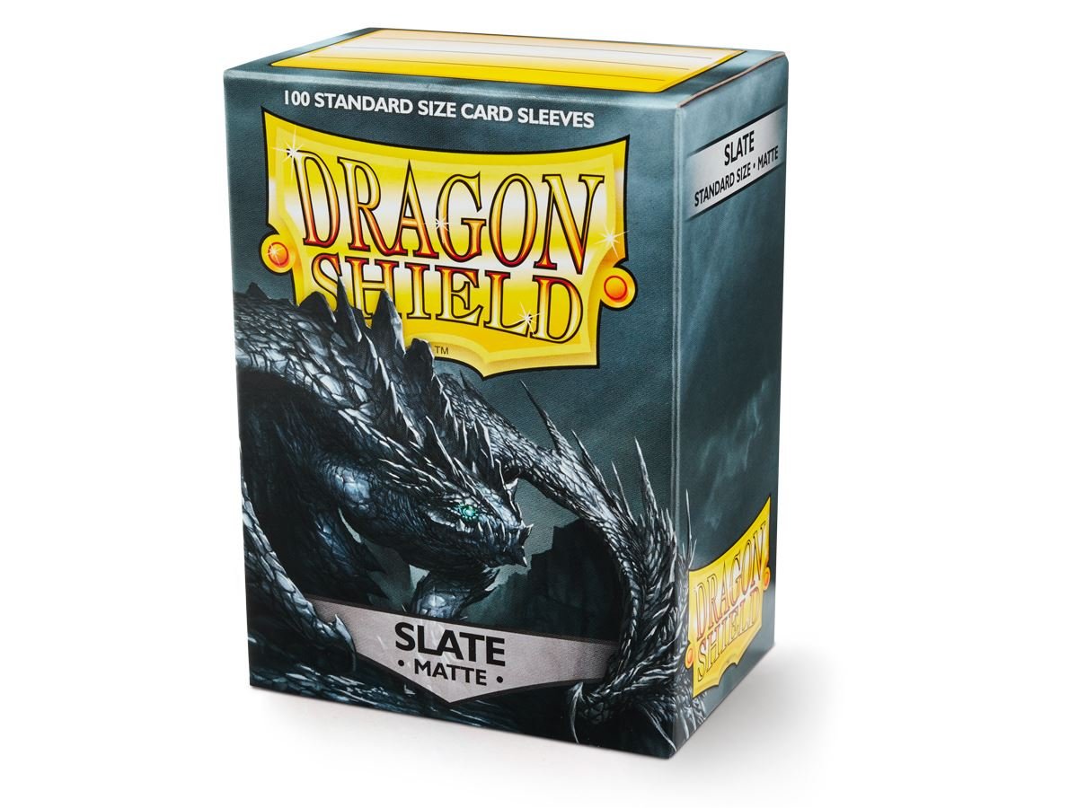 Dragon Shield 100 Count Sleeves Standard Matte Slate - Gamescape